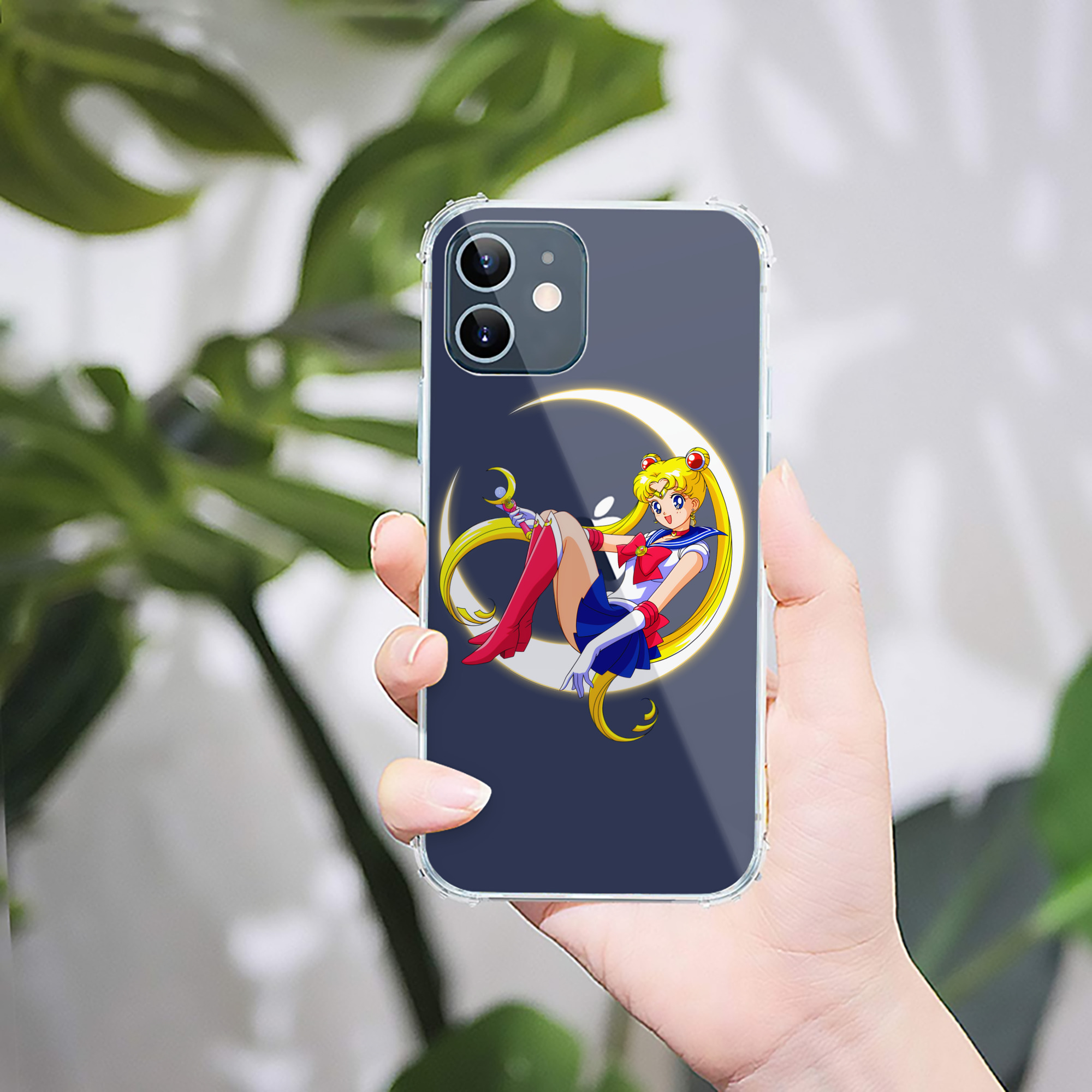 （画像用） 美少女戦士セーラームーン 月野 うさぎ つきの うさぎ Sailor Moon Tsukino Usagi 【iPhone 12シリーズ対応】透明スマホケース（クリアソフトケース）
